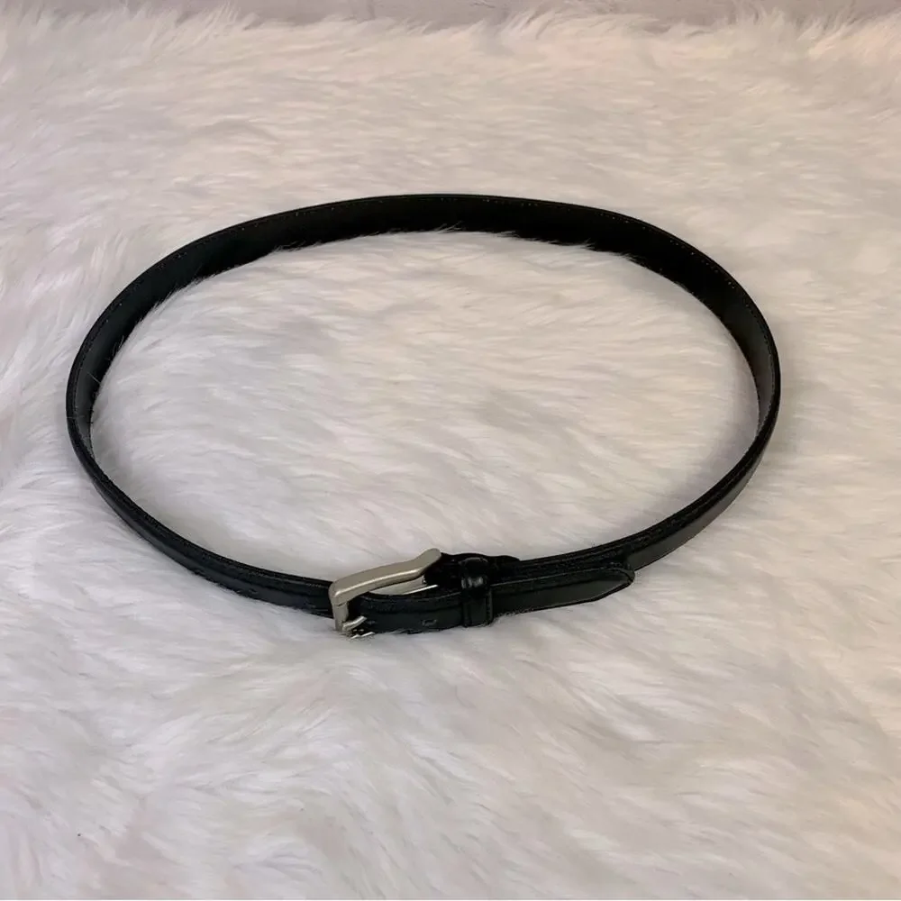 Los Robles Argentina Black Leather Belt Bin4